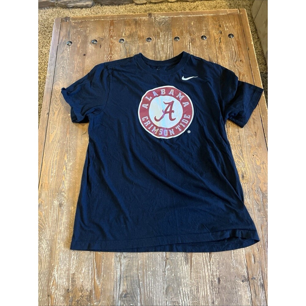 Nike Alabama Crimson Tide Shirt Mens Large NCAA Football Black T-Shirt